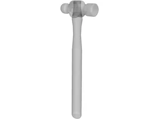 Ballpeen Hammer 3D Model