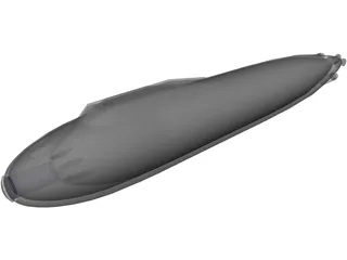 Supercavitating Submarine Concept 3D Model