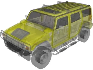 Hummer H2 (2003) 3D Model