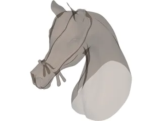 Horse Head Arabian 3D Model