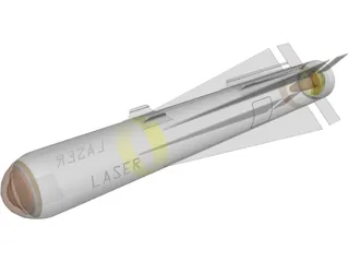 Raytheon AGM-65E Laser Maverick Air-to-Surface Missile 3D Model