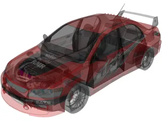 Mitsubishi Lancer Evolution IX MR 3D Model