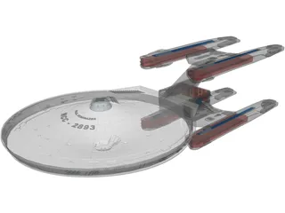 Star Trek Ship 3D Model