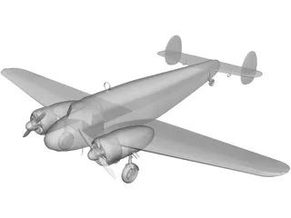 Beechcraft C-45 3D Model