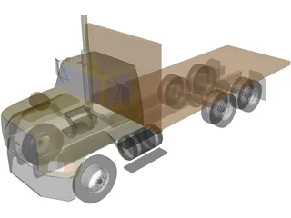 Ford Platform Truck 3D Model