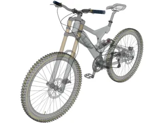 Bike Mountain Freeride/Downhill 3D Model