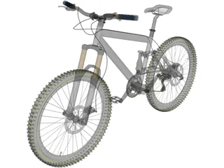 Bike Mountain Trail 3D Model