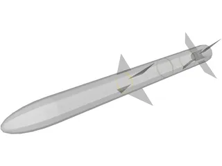 AMRAAM Missile 3D Model