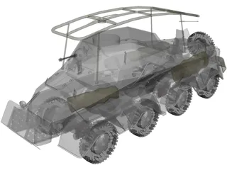 Sd.KfZ. 263 Funkwagen 3D Model