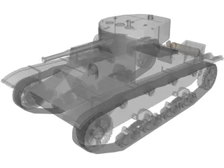 T-26B 3D Model