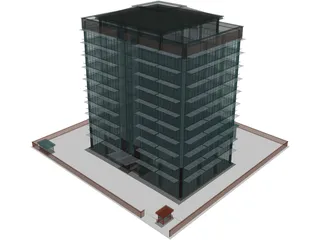 Tech Office Building 3D Model