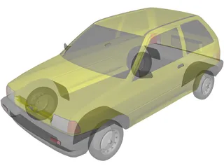 Ford Festiva (1987) 3D Model