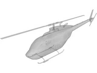 Bell 206 JetRanger 3D Model