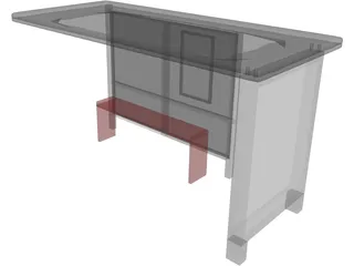 Bus Shelter 3D Model