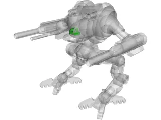 Uziel Battletech 3D Model