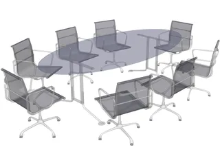 Conference Table 3D Model