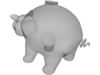 Piggy Bank 3D Model