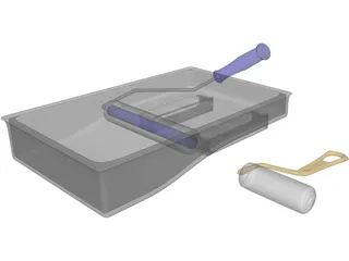 Paint Rollers 3D Model