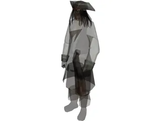 Captain Jack Sparrow 3D Model