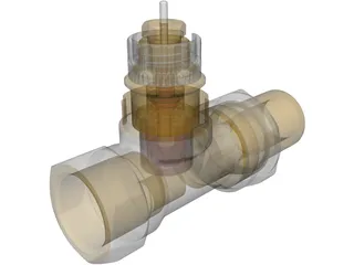 Danfoss Radiator Valve 3D Model