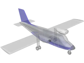 Britten Norman Islander/Defender 3D Model