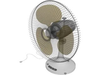 Table Fan 3D Model