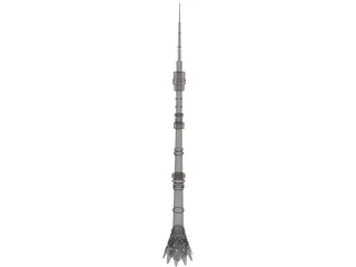 Television Tower 3D Model