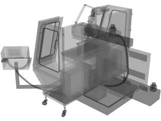 Milling Machine VHF-680 3D Model