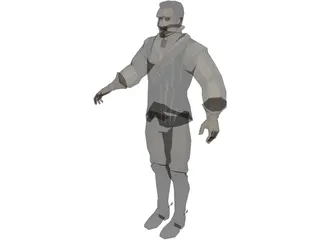 Cowboy British 3D Model