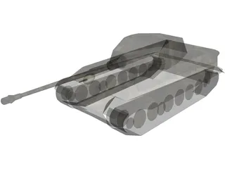 Tiger II German Tank 3D Model