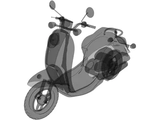 Vespa Scooter 3D Model