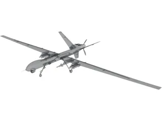 General Atomics MQ-1 Predator UAV 3D Model