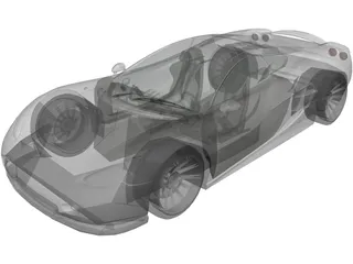 Ascari KZ1 Spyder 3D Model