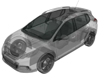 Peugeot 2008 (2013) 3D Model
