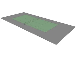 Tennis Court 3D Model