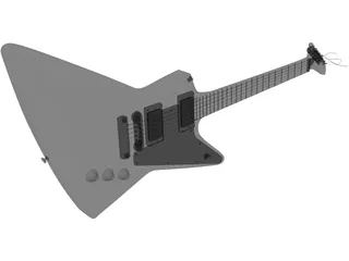 Gibson Explorer Guitar 3D Model
