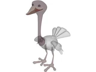 Ostrich 3D Model