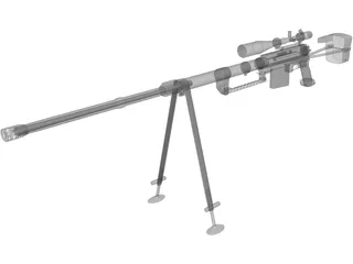 CheyTac M-200 Intervention 3D Model