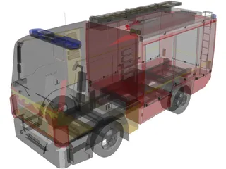 MAN TGL TLF4000 Germany Firetruck 3D Model