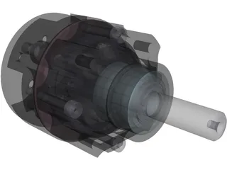 Planetary Gearbox NEU P32 1:6.75 3D Model