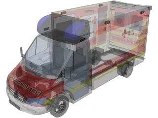 Mercedes-Benz Sprinter Ambulance 3D Model