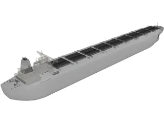 Cargo Ship 3D Model