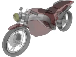 Racing Motorbike Concept 3D Model