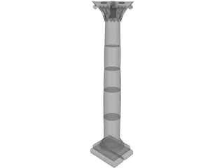 Roman Column 3D Model