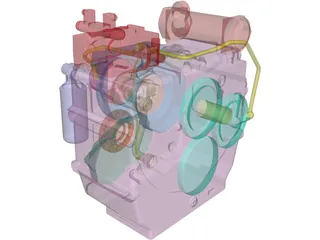 ZF 2000 Engine 3D Model