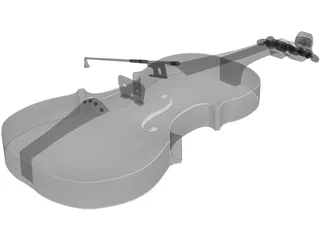 Violin 3D Model