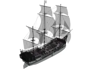 Black Pearl 3D Model