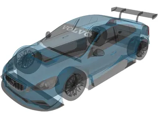 Volvo S60 STCC (2011) 3D Model