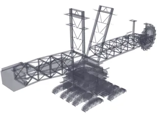 Bucketwheel Excavator 3D Model