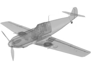 Messersmitt BF-109E 3D Model